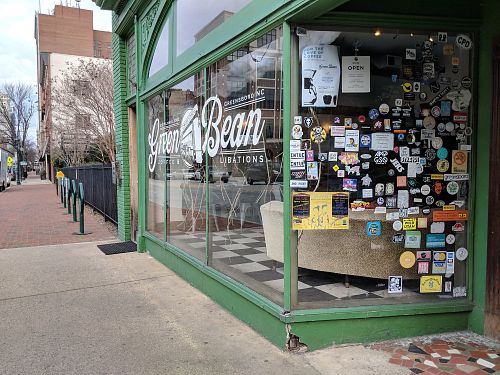 Exterior of Green Bean at Green Bean in Greensboro