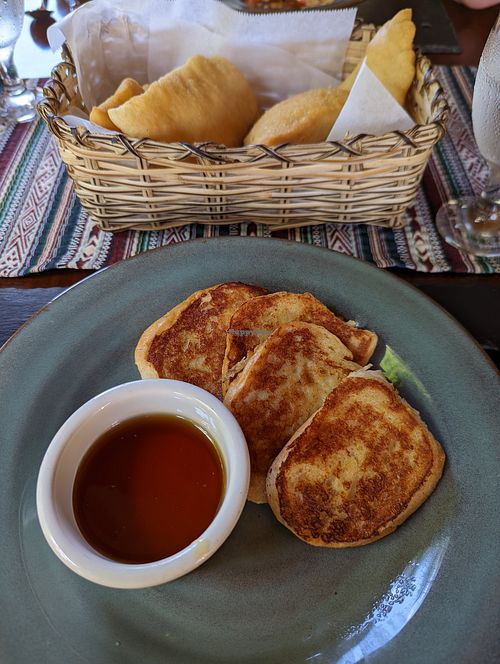 Coconut French toast! at Grove House in Belmopan