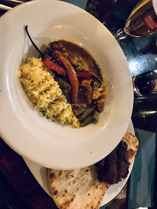 sweet potato and cauliflower curry   at The Coach House Bar & Restaurant in Cardiff