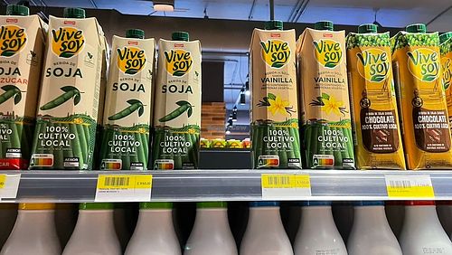 Chocolate, vanilla and regular soy milk   at Sea Mart Ayla Grocery in Aqaba