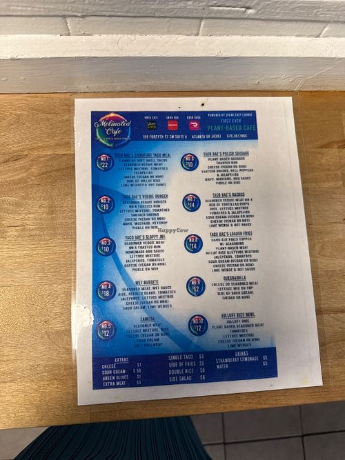 Menu (May 2025)  at Melinated Cafe in Atlanta