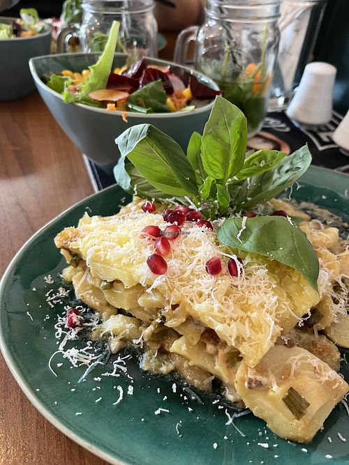 Potatoes and asparagus   at Green Taste in Innsbruck