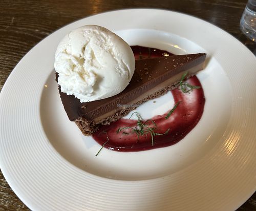 Chocolate etc tart  at Cote in Dorchester