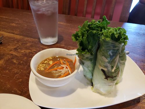 fresh spring rolls. pretty tasty at Blossom Vegetarian in Renton