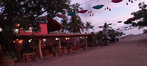 Outdoor seating  at Jazz Café and Wine in Perula