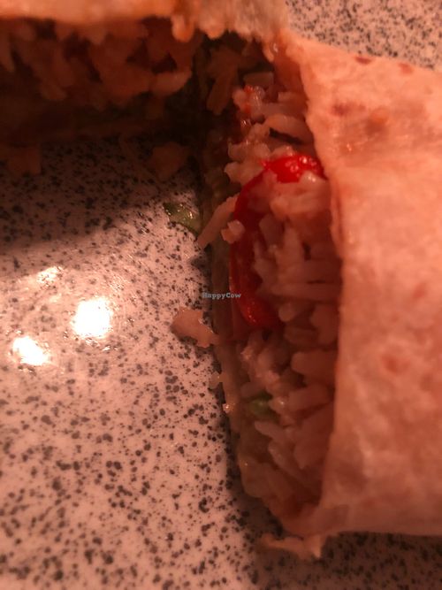 Vegan burrito at Maybu Margaritas Y Burritos in Turin