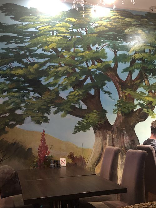 Interior art  at Hanan Food in Belgrade