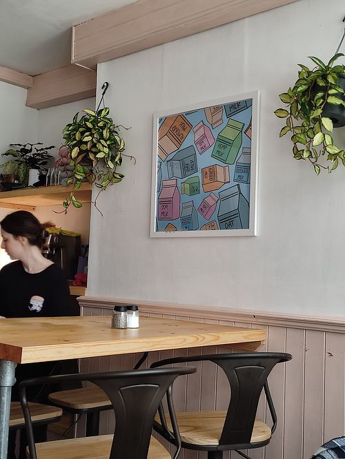 Picture on wall at Tam's Kitchen in Paignton