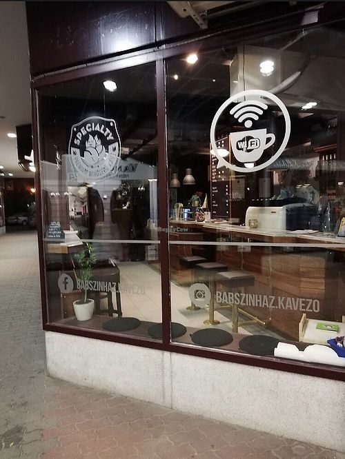 Café from outside  at Babszínház in Kecskemet