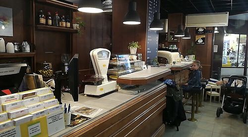 Café from inside  at Babszínház in Kecskemet