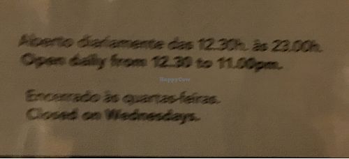 Öffnungszeiten  at Meu Limao in Lagos