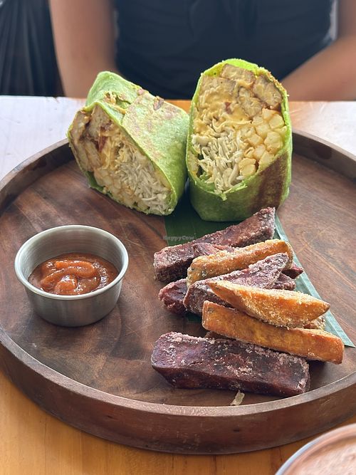 Balifornia burrito with tempeh   at Sauce Tree Kuta in Kuta