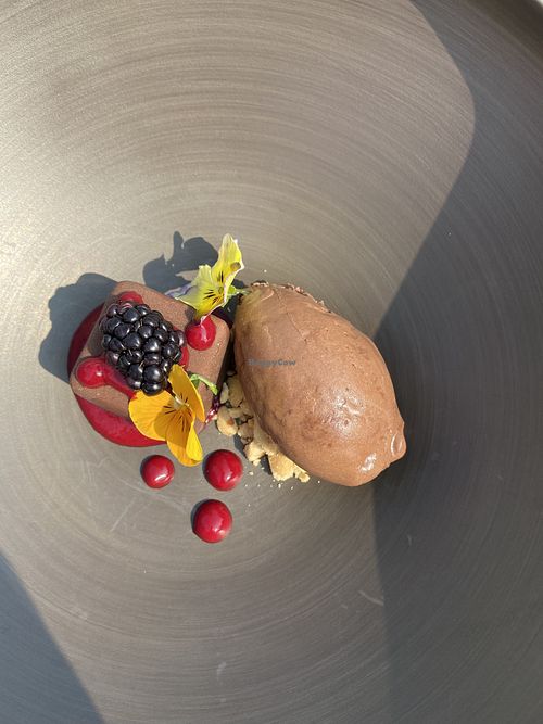 72% dark chocolate cube at Vetri Restaurant in Venice