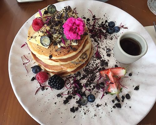 Vegan pancakes  at Miolo in Lisbon