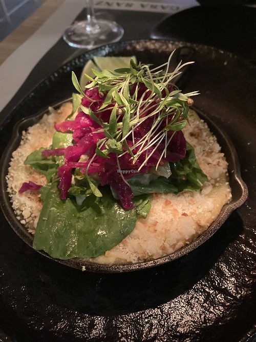 Artichoke-creamy dish  at Casa Sanz at Hotel Bidasoa in Santiago