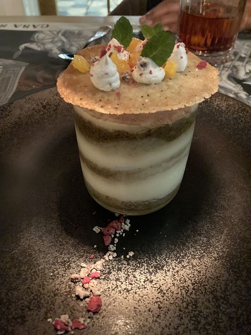 A kind of tiramisu but without coffee   at Casa Sanz at Hotel Bidasoa in Santiago