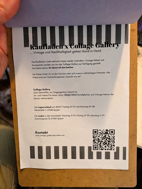 Menu page at Kaufladen Speyer Unverpackt Café at Kaufladen Speyer Unverpackt in Speyer