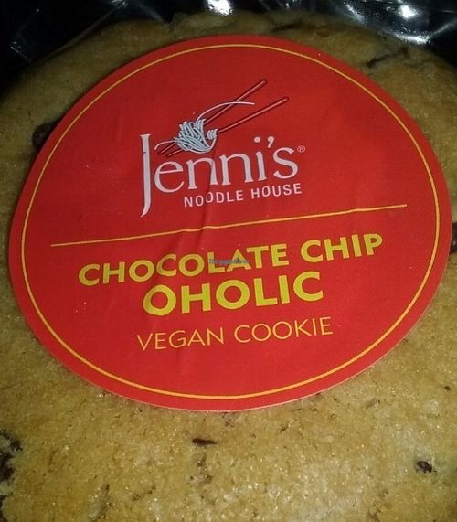 Vegan chocolate chip cookie. at Jenni's Noodle House - S Shepherd in Houston