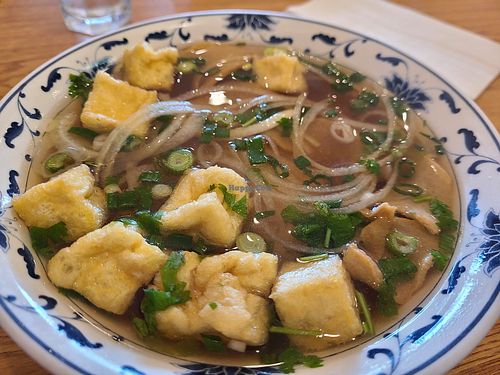Tofu pho at Viet House in Fairfax