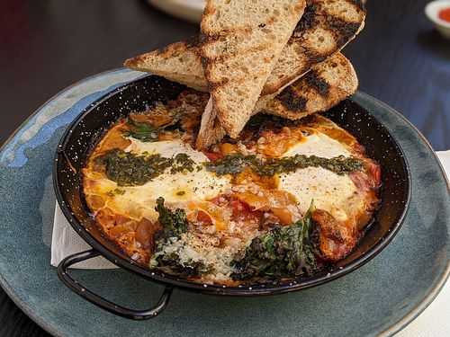 Vegetarian Pisto at Romesco Cafe in Wembley