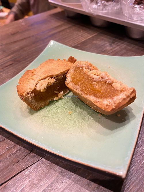 Vegan, gluten-free pineapple cake, sugar free, but with a delicious caramelized pineapple filling! at GREENROOM in Tokyo