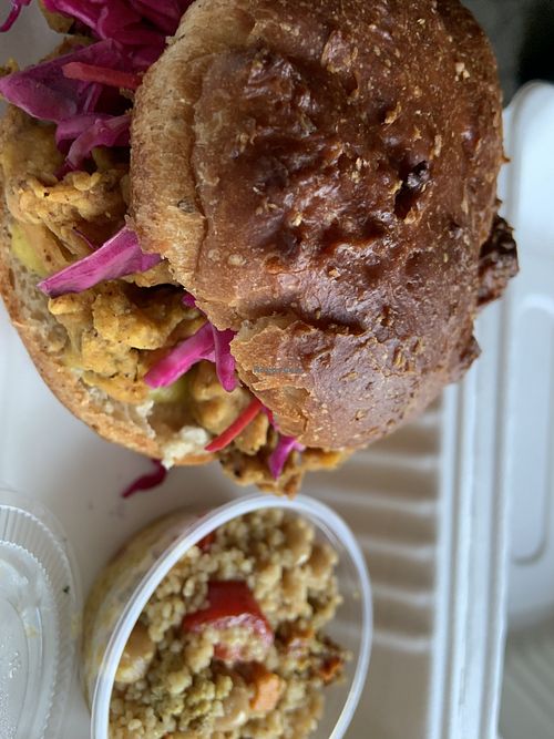 Oyster mushroom  sandwich  at ShadoBeni in Pittsburgh