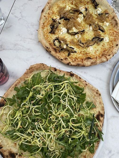 La boheme pizza vegan (green one)  at Ragazzi Pizza & Bar in Prague