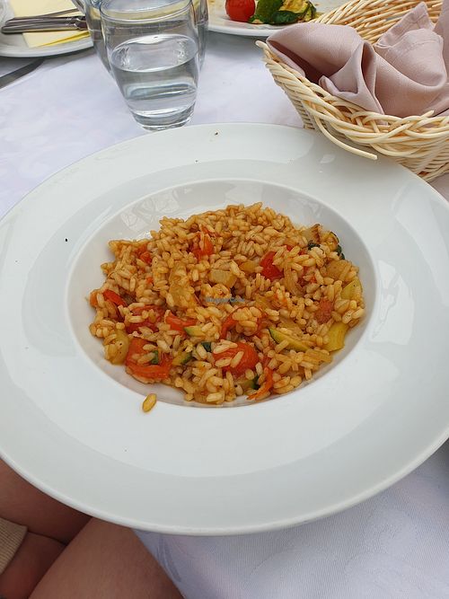 Vegetable Risotto at Villa Romana in Porec
