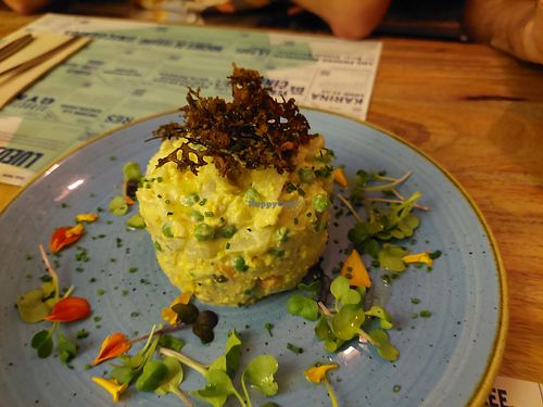 Starter / Ensaladilla la Moder at Distrito Vegano Invernadero in Madrid