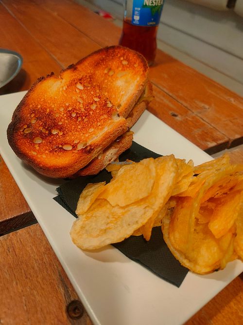 Panini con queso vegano at Good Mood in Santa Pola