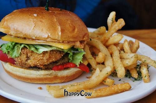 Sandwich and fries! at Bluegrass Brewing Company in Louisville