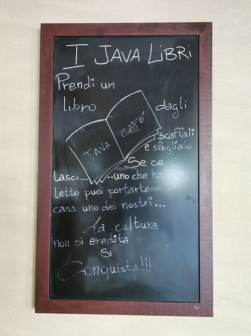 Books! at Java Cafè in Bologna