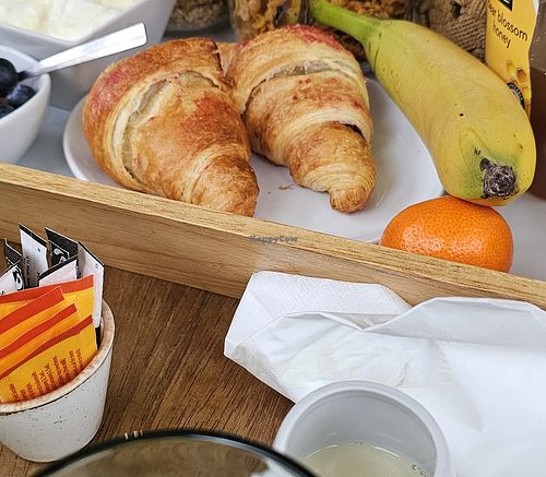 Vegan raspberrie croissants at The Family Tree in Matlock