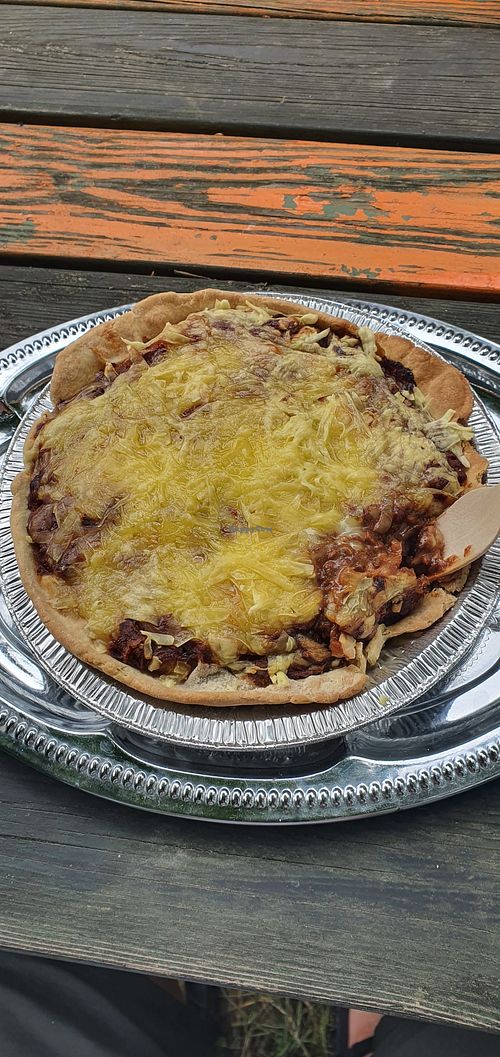 Vegan holy at The Barking Dog Pie Wagon  in Hoeoer