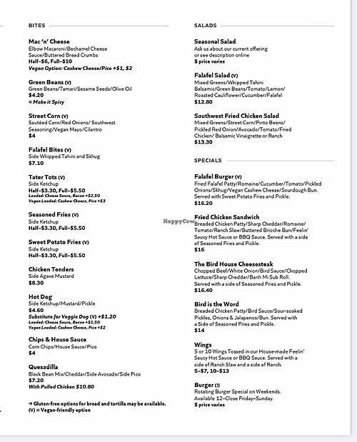 bites and salads  at Brew Birds in Aldie