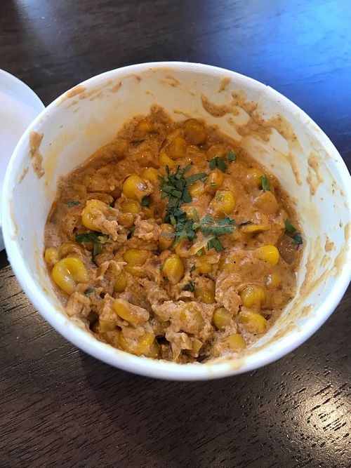 street corn (vegan)  at Brew Birds in Aldie