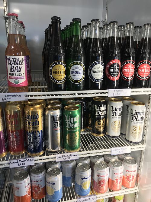 kombucha and local colas  at Brew Birds in Aldie