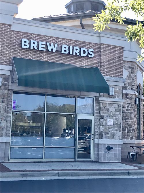 outside  at Brew Birds in Aldie