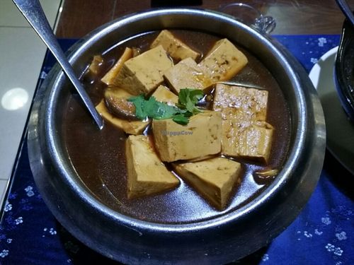 Beijing old style tofu at Fu Hui Ci Yuan Vegetarian Restaurant in Beijing