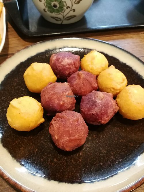 fried sweet potato balls at Amagi Queen - 天城女王 in Hualien