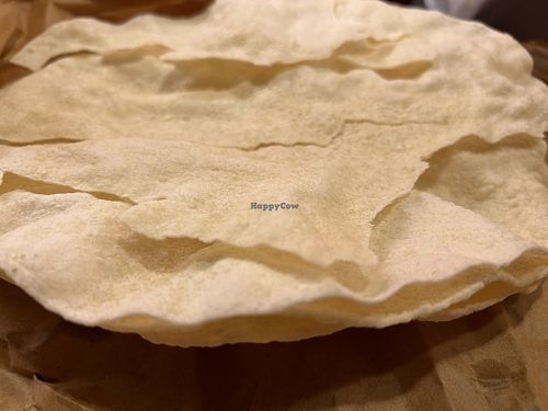 Popadoms   at Cafe Spice in Newcastle Upon Tyne