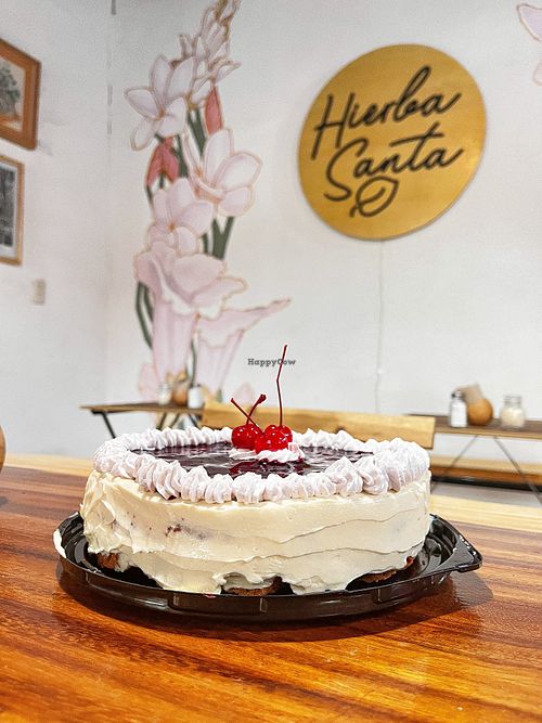 Vegan red velvet cake  at Hierba Santa in Tuxtla Gutierrez