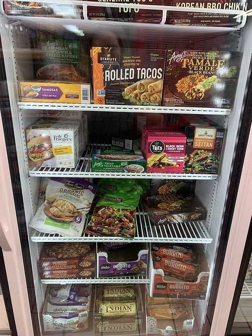 Frozen vegan food   at Hangry Planet in San Bruno