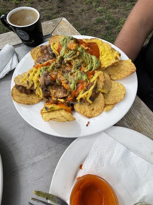 Nachos (with vegan cheese)   at Riverbank of Queanbeyan Cafe in Queanbeyan