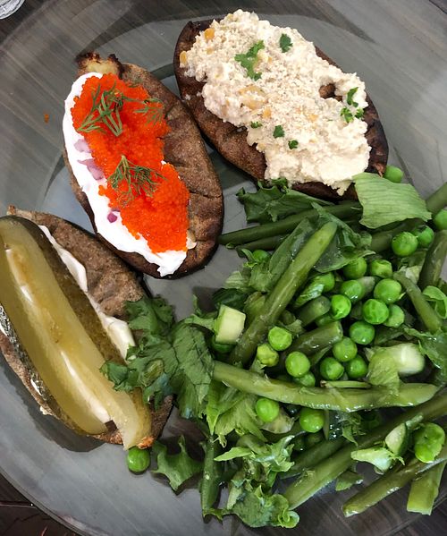 Karelian pies at Kahvila Rakastan in Helsinki
