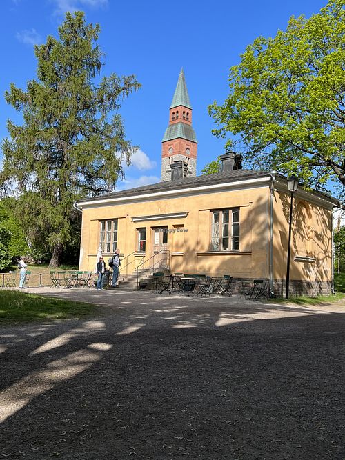 The restaurant  at Kahvila Rakastan in Helsinki