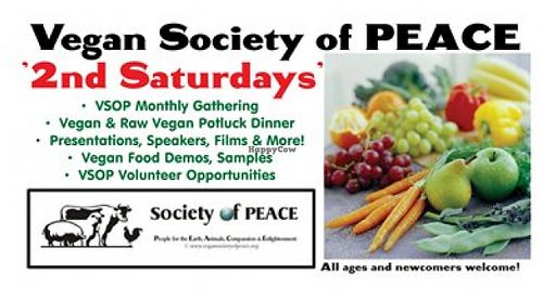 2nd Saturday's Vegan potluck dinners with Vegan Society of P.E.A.C.E. at Vegan Society of PEACE in Houston