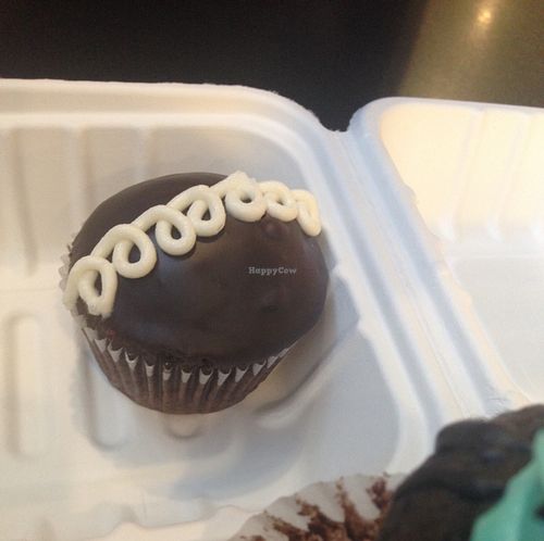 cup cake!  at Green Vegetarian Cuisine at Alon in San Antonio