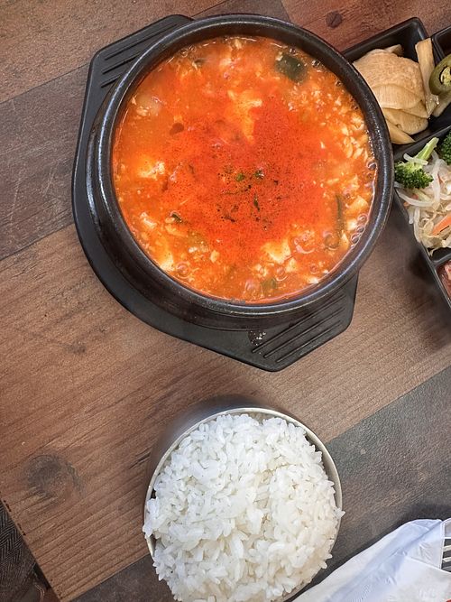 Vegan tofu stew/soup  at K-Town in Olympia