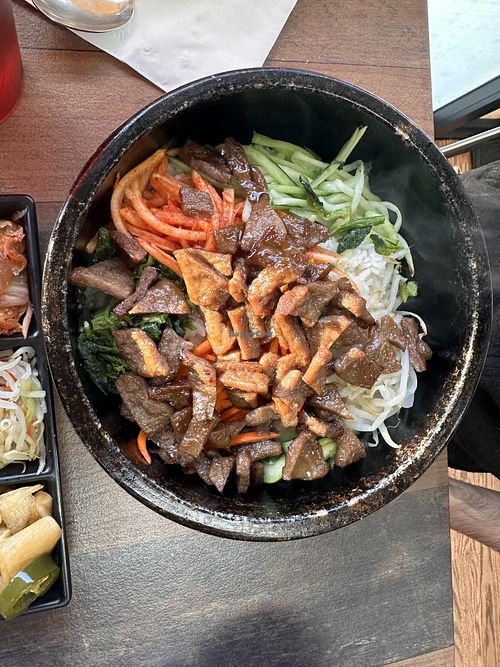 Hot stone bibimbap  at K-Town in Olympia
